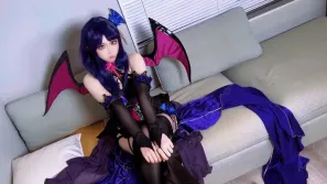 原神再次启动雷电将军但是同人魅魔VerCosplayCoser妹妹临时借住我家化身魅魔勾引我做爱
