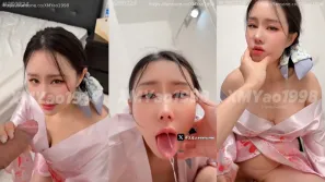 穿和服的老婆等待着老公下班 汐梦瑶