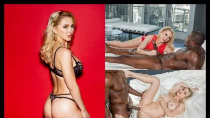 金发美女用她的大胸部和被操 Alix Lynx