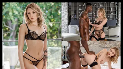 刺青美女被大黑屌猛干并内射 Charlotte Sins