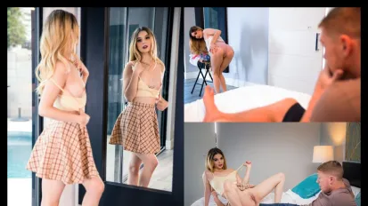 性感少女在与继兄做爱前先戏弄他 Molly Little